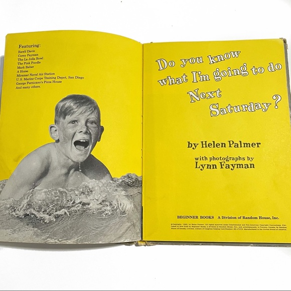 DO YOU KNOW WHAT I'M GOING TO DO NEXT SATURDAY? DR. SEUSS, BY HELEN PALMER 1963 - Picture 5 of 6
